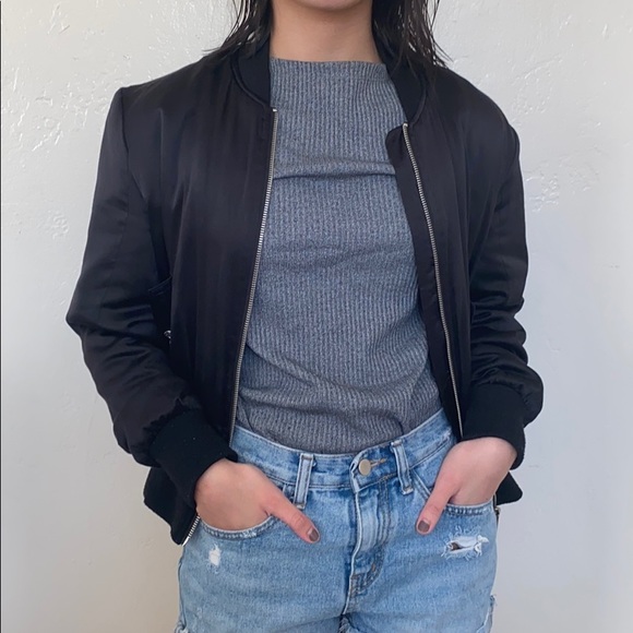 Zara Jackets & Blazers - Zara Black Bomber Jacket